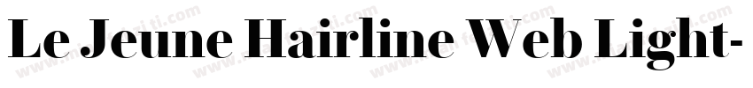 Le Jeune Hairline Web Light字体转换